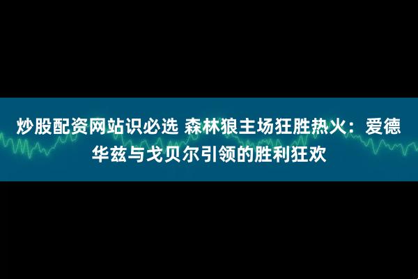 炒股配资网站识必选 森林狼主场狂胜热火：爱德华兹与戈贝尔引领的胜利狂欢